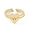 2Pcs 2 Style Brass Melting Heart Matching Couple Rings Set RJEW-E072-27G-3