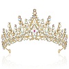 Alloy Rhinestone Crown Hair Bands for Girls Women Party Decoration HULI-PW0002-006G-02-1