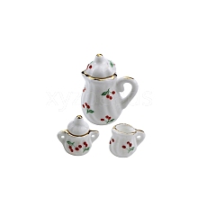 Cherry Pattern Mini Ceramic Tea Sets BOTT-PW0002-126