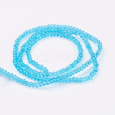 Transparent Glass Beads Strands GLAA-R135-2mm-08-1