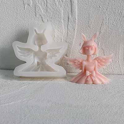 Angel & Fairy Candle Bust Portrait Silicone Molds DIY-L072-010D-1