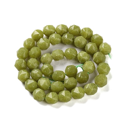 Natural Olive Jade Beads Strands G-NH0021-A17-02-1