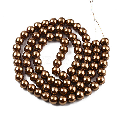 Baking Paint Glass Pearl Bead Strands HY-Q003-3mm-30-1