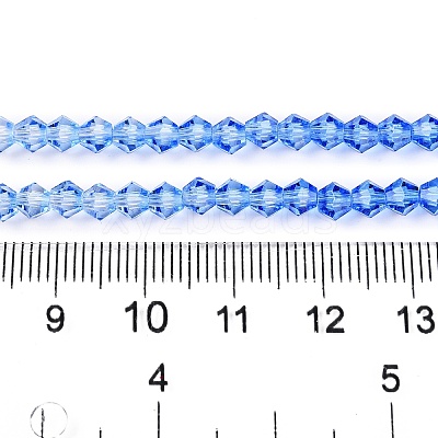 Gradient Color Baking Paint Glass Bead Strands DGLA-A039-T6mm-A020-1