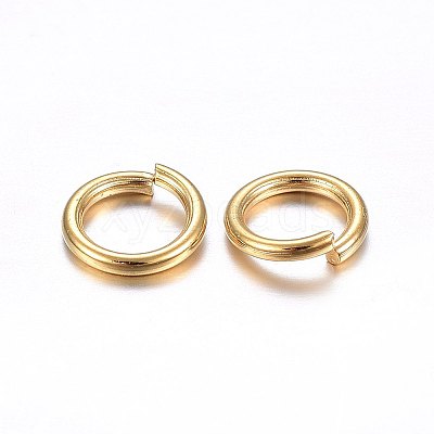 304 Stainless Steel Open Jump Rings LS-STAS-O098-02G-17-1