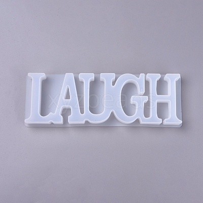 DIY Word Laugh Silicone Molds X-DIY-K017-05-1