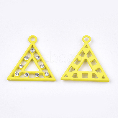 Spray Painted Alloy Pendants PALLOY-S122-03C-1