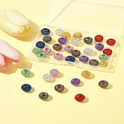 36Pcs 9 Colors Electrophoresis Iron Beads FIND-FS0004-07-1