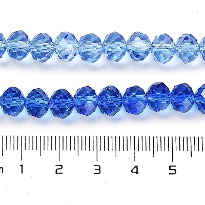 Transparent Painted Glass Beads Strands DGLA-A034-T8mm-A01-1