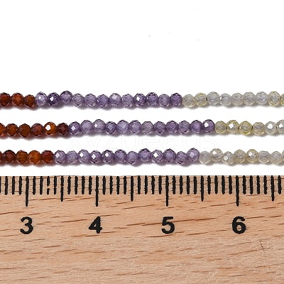 Cubic Zirconia Beads Strands ZIRC-P125-2mm-01-1