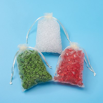 Organza Gift Bags with Drawstring OP-R016-10x15cm-19-1