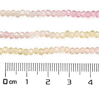 Transparent Painted Glass Beads Strands X1-DGLA-A034-T1mm-A09-1