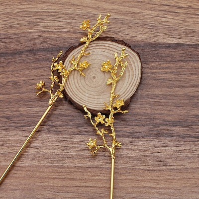 Alloy Hair Stick Findings OHAR-PW0001-341G-1
