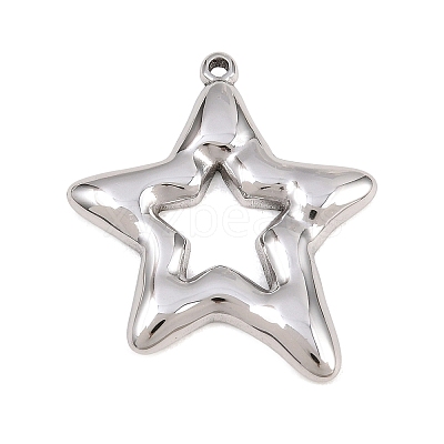 304 Stainless Steel Pendants STAS-B144-02P-1