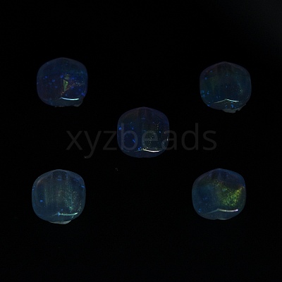 UV Plating Luminous Transparent Acrylic Beads OACR-P010-01D-1