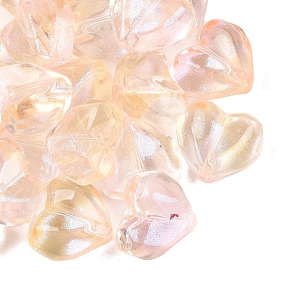 Baking Paint Transparent Glass Beads DGLA-N022-02G-1