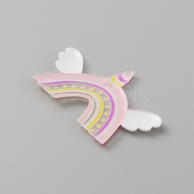 PVC Plastic Cabochons SIL-WH0019-15H-1