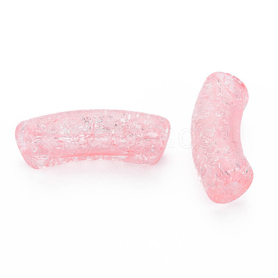 Transparent Crackle Acrylic Beads CACR-S009-001B-N26-1