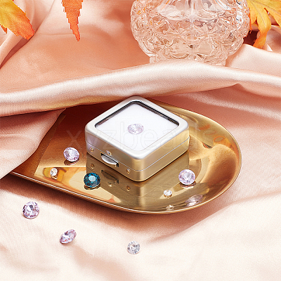 Iron Loose Diamnond Gemstone Display Boxes CON-WH0088-19A-02-1