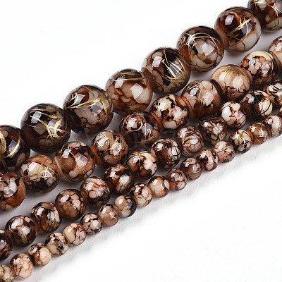 Baking Paint Glass Beads X1-DGLA-N003-8mm-B06-1