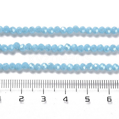 Electroplate Opaque Glass Beads Strands LS-EGLA-A035-P3mm-A08-1