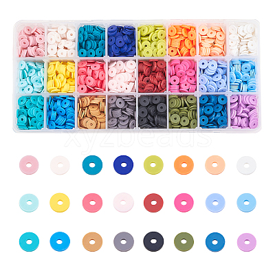 Handmade Polymer Clay Beads CLAY-PH0001-13-8mm-1