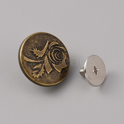 Zinc Alloy Scalable & Removable Button Pins for Jeans FIND-WH0034-92AB-01-1
