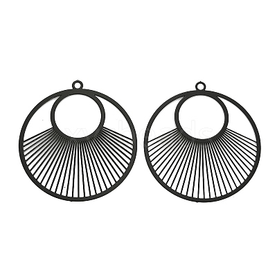 Spray Painted 430 Stainless Steel Pendants STAS-Z116-14-1