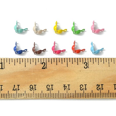 333Pcs Spray Painted Iron Bead Tips IFIN-FS0001-35-1
