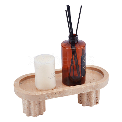 Natural Marble Jewely Display Tray AJEW-WH0709-086A-1