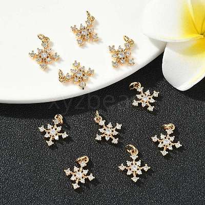 SHEGRACE Brass Micro Pave Cubic Zirconia Pendants XGRQ3D032-487G-1