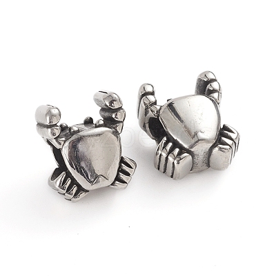 304 Stainless Steel European Beads OPDL-G009-11AS-1