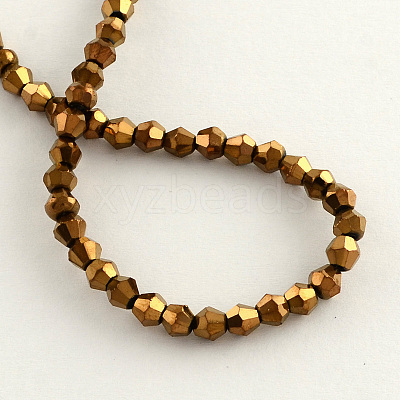 Electroplate Glass Bead Strands EGLA-R094-4mm-04-1