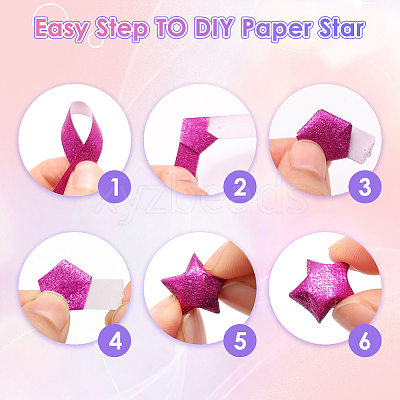 Lucky Star Origami Paper DIY-SC0027-24C-1