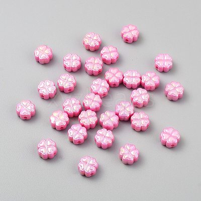 UV Plating Opaque Acrylic Beads SACR-CJC0003-02A-1