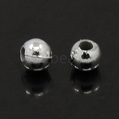 Plating Plastic Acrylic Round Beads PACR-L003-5mm-S-1