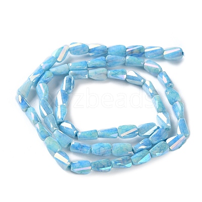 Ombre Effect Dyed Glass Beads Strands GLAA-I059-01C-1