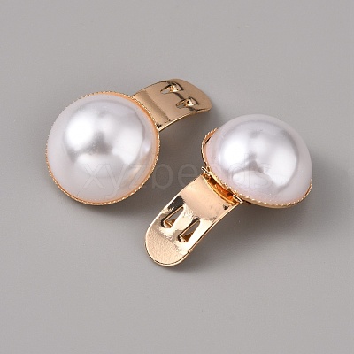 Plastic Imitation Pearl Shoe Decoration AJEW-WH0248-220-1