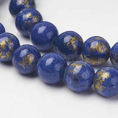 Natural Mashan Jade Beads Strands G-P232-01-G-8mm-1