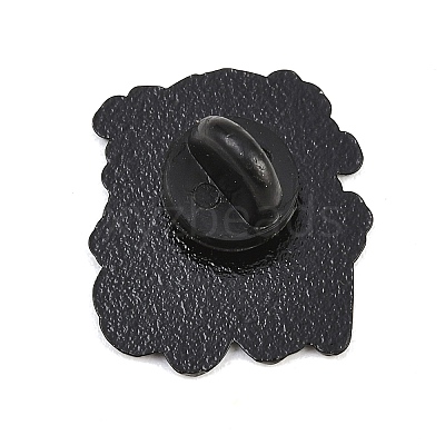 Halloween Alloy Enamel Lapel Pin Backs JEWB-P057-03EB-1
