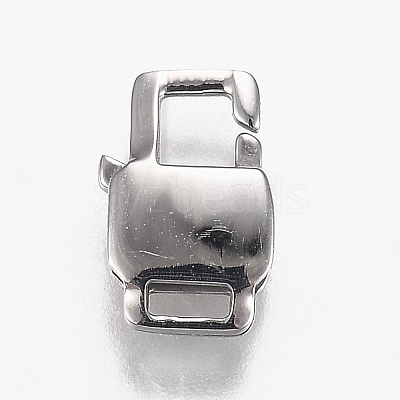 Tarnish Resistant Polished 316 Surgical Stainless Steel Lobster Claw Clasps STAS-Z013-07A-1