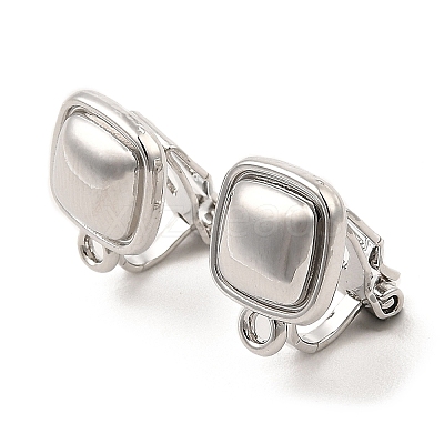 Alloy Clip-on Earring Findings FIND-L015-003P-1