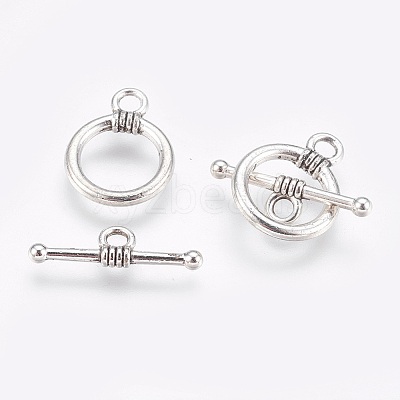 CCB Plastic Toggle Clasps CCB-J027-77AS-1