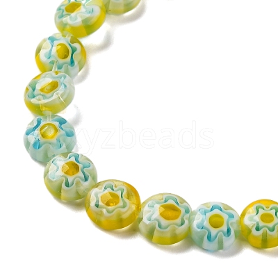 Handmade Millefiori Lampwork Beads Strands LAMP-G164-11K-1