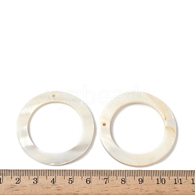 Natural Freshwater Shell Pendants SHEL-K006-63-1