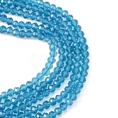 Transparent Glass Beads Strands X-GLAA-R135-2mm-19-1