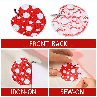 1Bag Polyester Clothing Patches PATC-FG0003-30-1