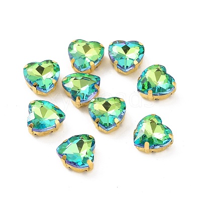 Heart Sew on Rhinestone LS-X1-DIY-E062-04G-01-1