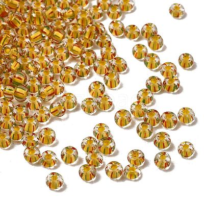 Transparent Stripe Glass Seed Beads LS-GLAA-NH0001-06D-1