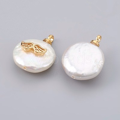 Natural Cultured Freshwater Pearl Pendants PEAR-F008-21G-1